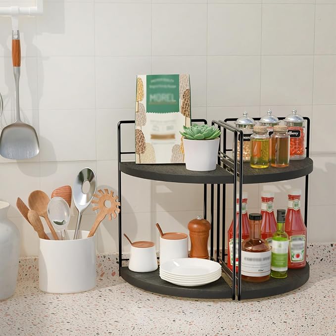 2 Pack Bathroom Counter Organizer, 2 Tier Corner Bathroom Counter Organizer - Image 6