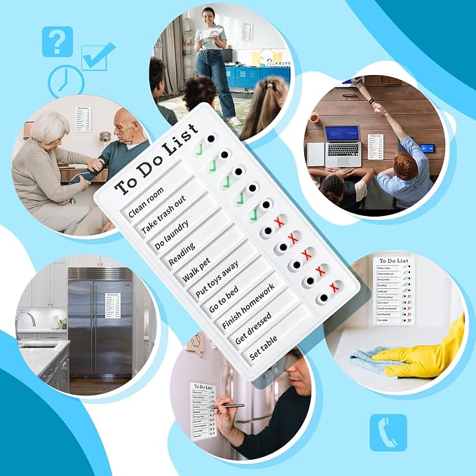 2 Pieces Chore Chart for Adults to do List My Chores Checklist Task Board - Image 2