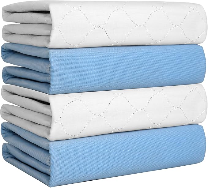 Heavy Absorbency Bed Pad, Washable and Reusable Incontinence Bed Underpads by Conkote