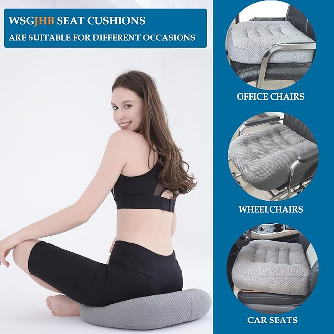 WSGJHB Large Seat Cushion, Extra Thick Booster Seat Cushions - Image 5