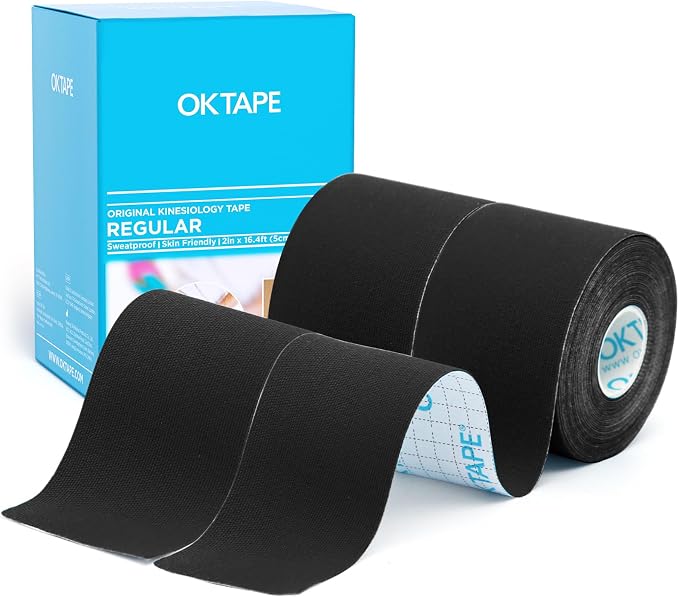 OK TAPE Regular Original Cotton Kinesiology Tape, Elastic Water Resistant by OKTAPE