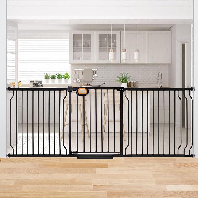 owlie Baby Gate Indoor 75-85 Inch, Extra Wide Safety Gate by owlieextrawidebabygate