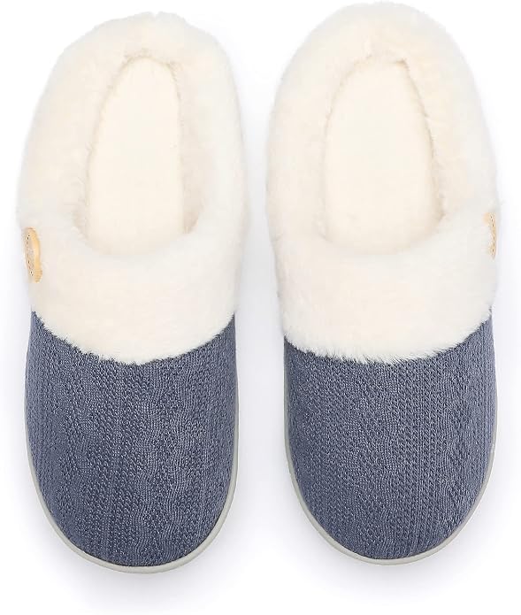 Chantomoo Womens Slipper Warm Comfy Memory Foam House Slippers Knitted Shoes - Image 5