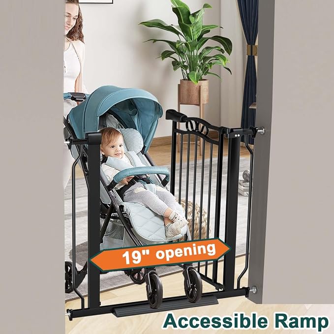 Fairy Baby 62.5"-71.6" Extra Wide Baby Gate Pressure Mount, Long Large Dog Gate - Image 6