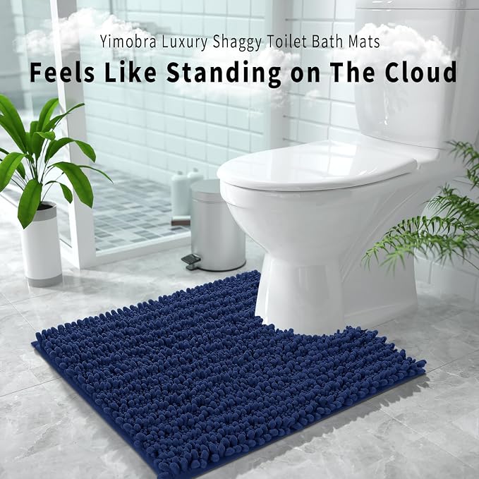 Yimobra Toilet Rug U Shaped Washable 24x20 Inch - Field & Grace