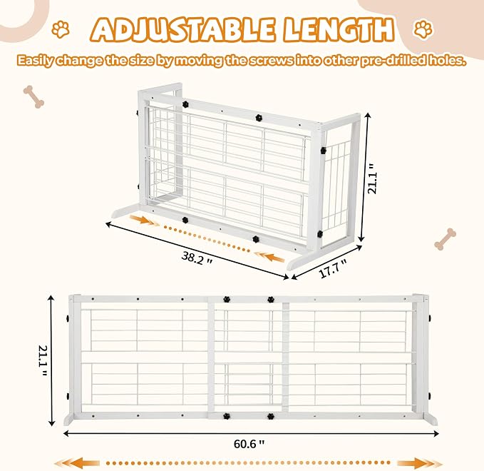 COZIWOW 38" -67" Dog Gate Indoor, Pet Gates - Image 4