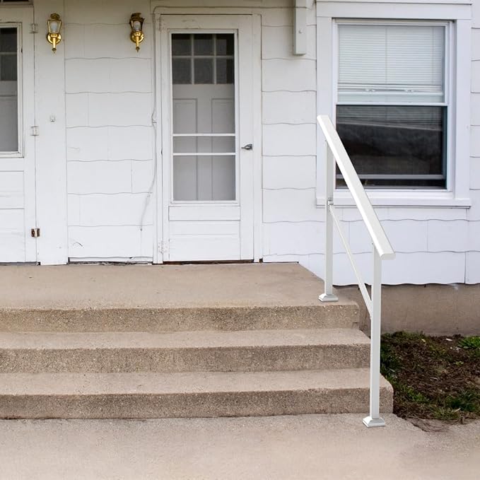 Metty Metal Handrails for Outdoor Steps Suitable for 1 to 5 Steps- Wrought Iron - Image 6