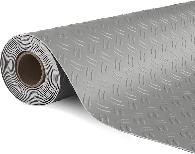 Bonnlo 7.5 X 17 FT Garage Floor Mat, Thickened Double Diamond Plate Garage by Bonnlo