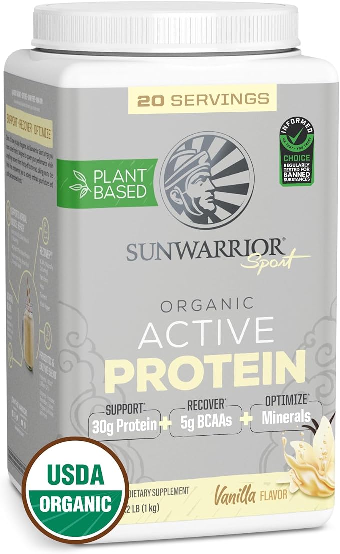 Sunwarrior Organic Plant Based Protein Powder | Vegan Organic Protein Powder by Sunwarrior