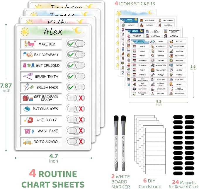 Upgraded Slider Dry Erase Chore Chart - Image 6