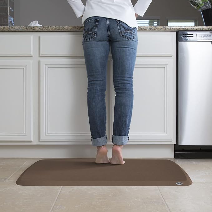 GelPro Linen Truffle Elite Premier Gel & Foam Anti-Fatigue Kitchen Floor - Image 5