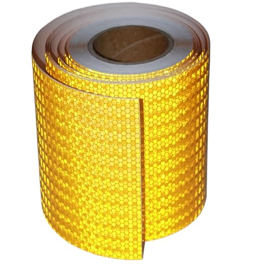 Yellow Reflective Tape Outdoor Waterproof 8 inch High Visibility Hazard by tuyrchu