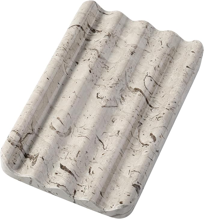 Koville Natural Grey Marble Soap Dish by Koville