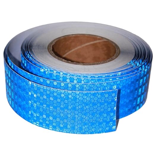 Industrial Reflective Tape Blue 2 inch Wide, Outdoor Waterproof Hazard by tuyrchu