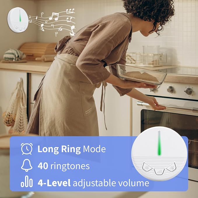 Wireless Bed Alarm and Fall Prevention Caregiver Pager Motion Sensor Alarm - Image 2