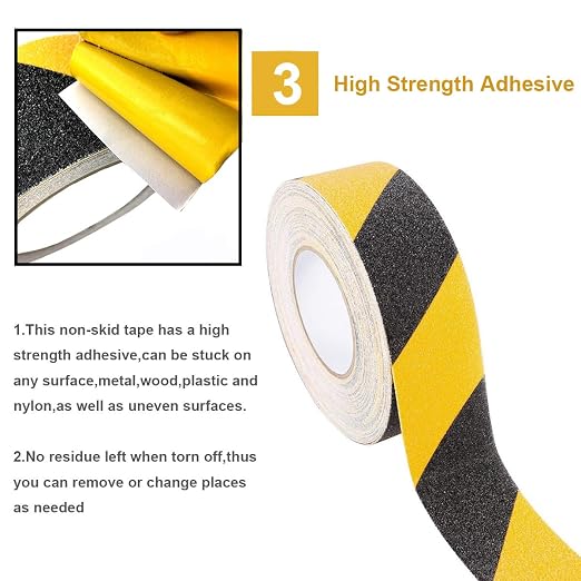RELIANCER Anti Slip Safety Grip Tape 2inx60ft Non Skid Tread Safety Tape - Image 3