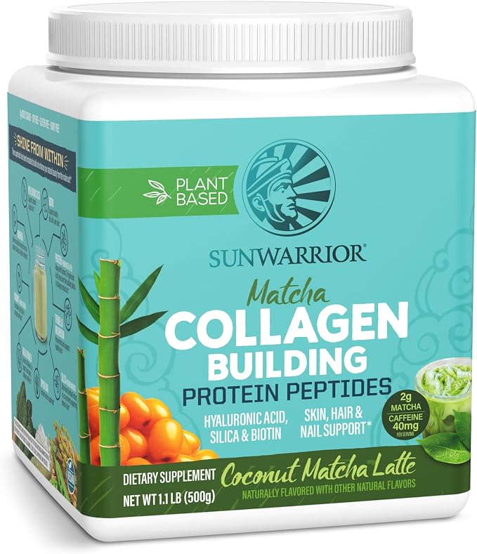 Vegan Collagen Protein Powder for Women Silica Plant Based Collagen Powder by Sunwarrior