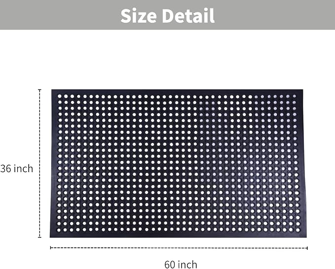 2 Pack Rubber Floor Mats 60”x36” - Image 3