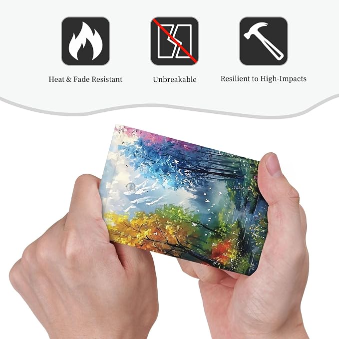 Colorful Forest Snow Mountain River Oil Painting Style Light Switch Cover Plate - Image 6