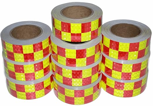 Reflective Tape 2 inch X 66 feet X 10 Rolls, Outdoor Waterproof Hazard by tuyrchu