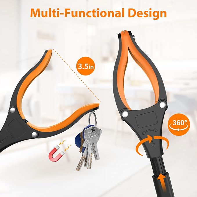 32" Grabber Reacher Tool, Trash Picker Upper Grabber, Lightweight Grabbers - Image 4