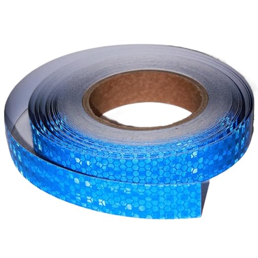Industrial Reflective Tape Blue Outdoor Waterproof 1 inch, High Visibility by tuyrchu