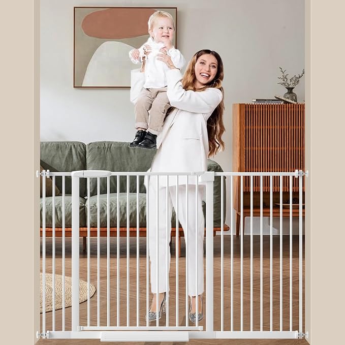 DEARBB Extra Wide Baby Gate Ultra Narrow Spacing 30.11-77.36" Pressure Mounted by DEARBB