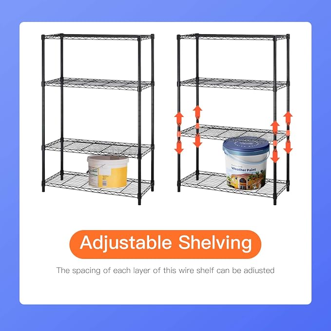 36" L×14" W×54" H Commercial Wire Shelving Unit Metal Shelf - Image 5