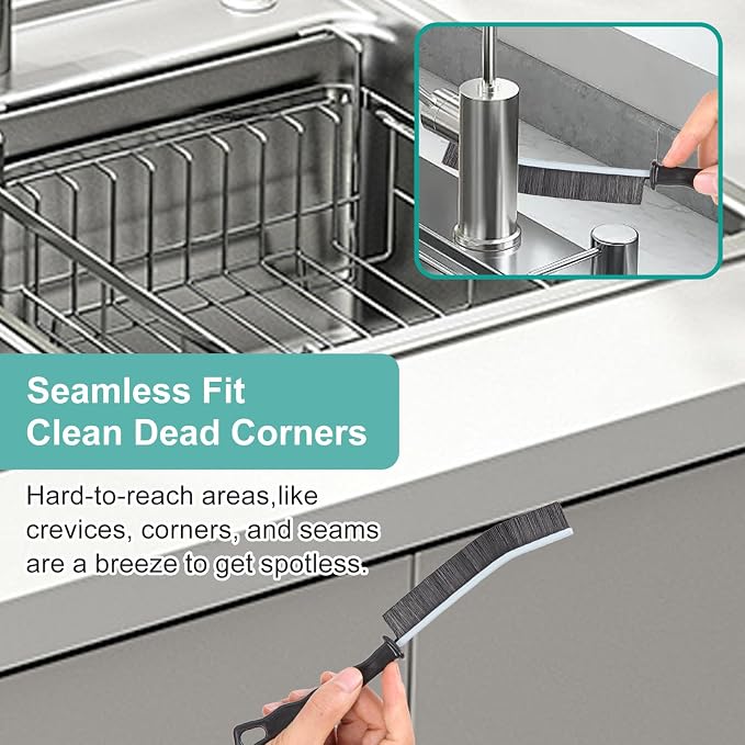 Crevice Cleaning Brush, New Multifunctional Gap Cleaning Brush Tool, Thin Scrub - Field & Grace