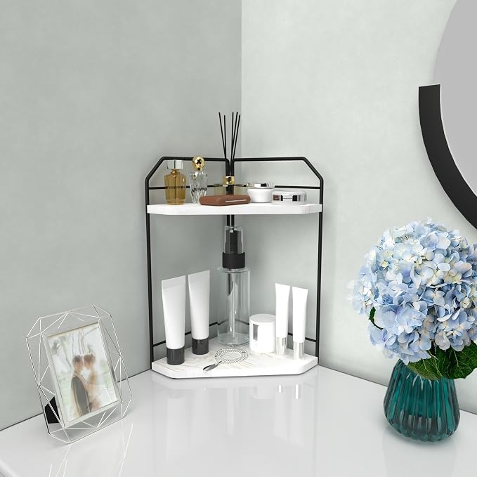 Corner Bathroom Counter Organizer by INIUNIK