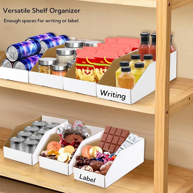 35 Pack Cardboard Storage Bins, Easy Assembly - Image 5