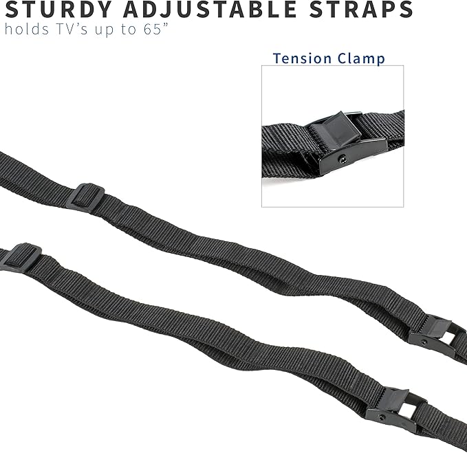 TV Anti-Tip Heavy Duty Dual Cable Kit, Non Tipping Safety Straps - Image 4