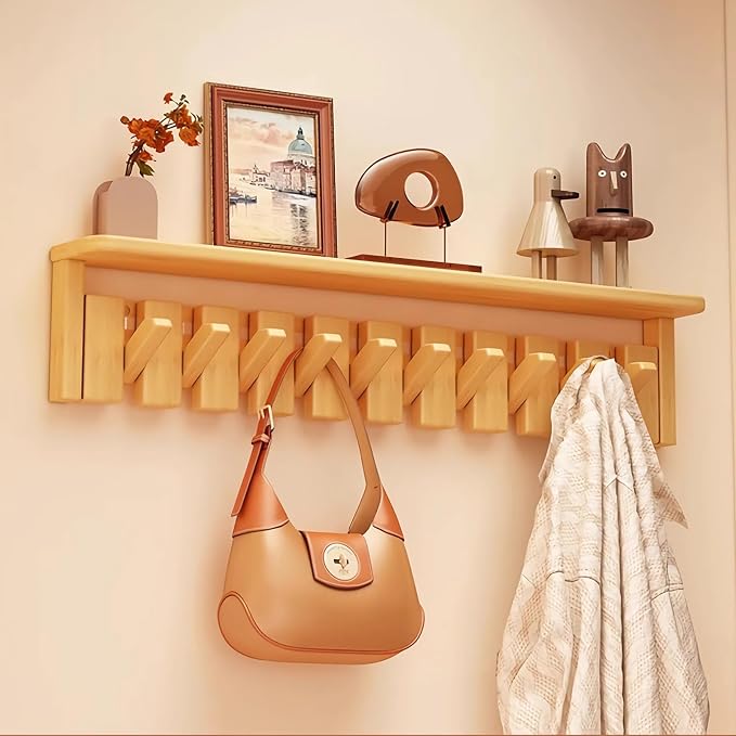 Wall Mounted Piano Key Hanger | Flip Style Hook | Entrance Wall Art Hook by FleiSleep