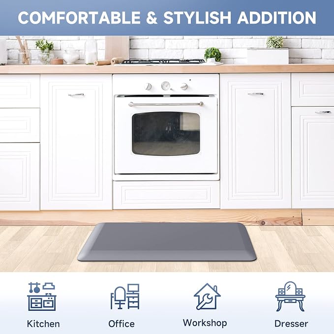 4/5 Inch Thick Kitchen Mats for Floor, StepRite Kitchen Rug for Standing Desk - Image 7