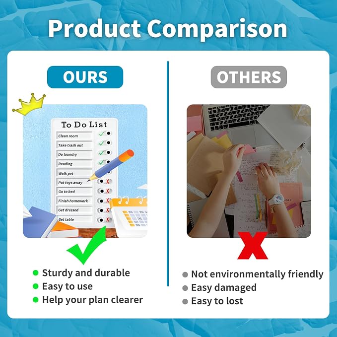 4 Pieces Chores Chart for Kids Multiple Kids - Image 4