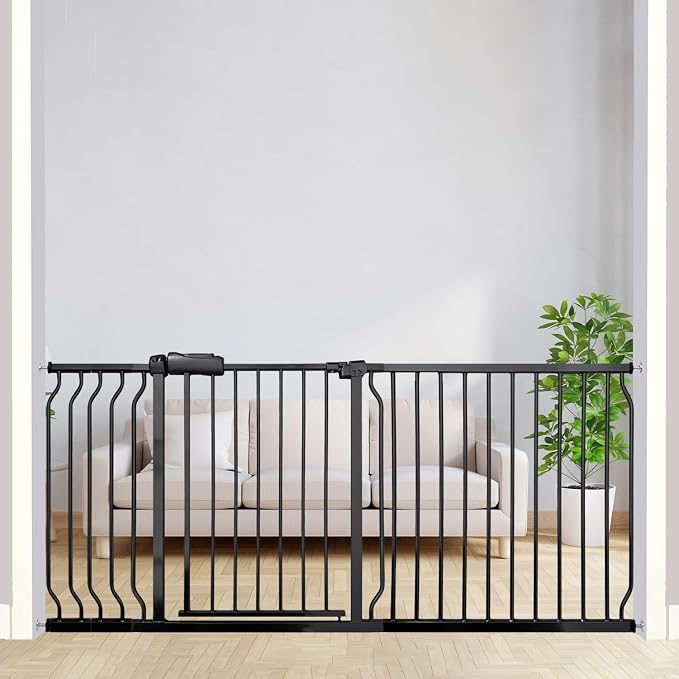 Extra Wide Baby Gate 67-71.6 Inch, Heavy Duty Safety Gate Indoor by Thasamm