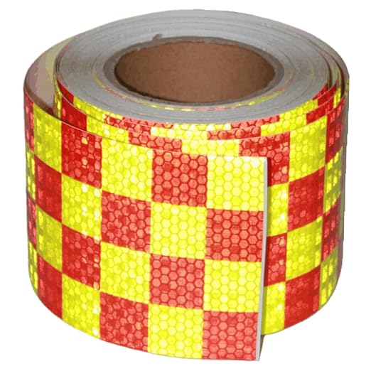 Reflective Tape 4 inch X 66 feet, Outdoor Waterproof Hazard Conspicuity Safety by tuyrchu