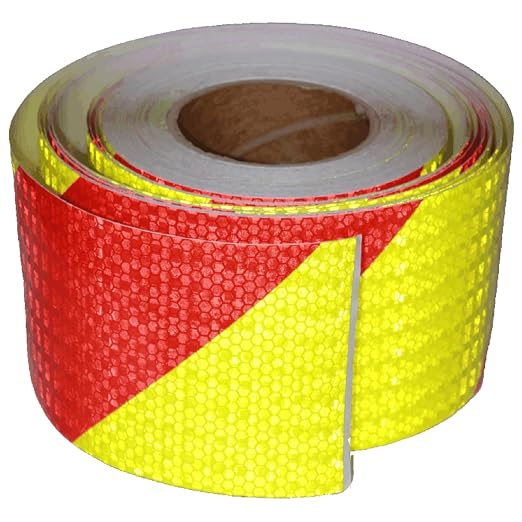 Reflective Tape 4 inch X 166 feet, Outdoor Waterproof Hazard Conspicuity Safety by tuyrchu
