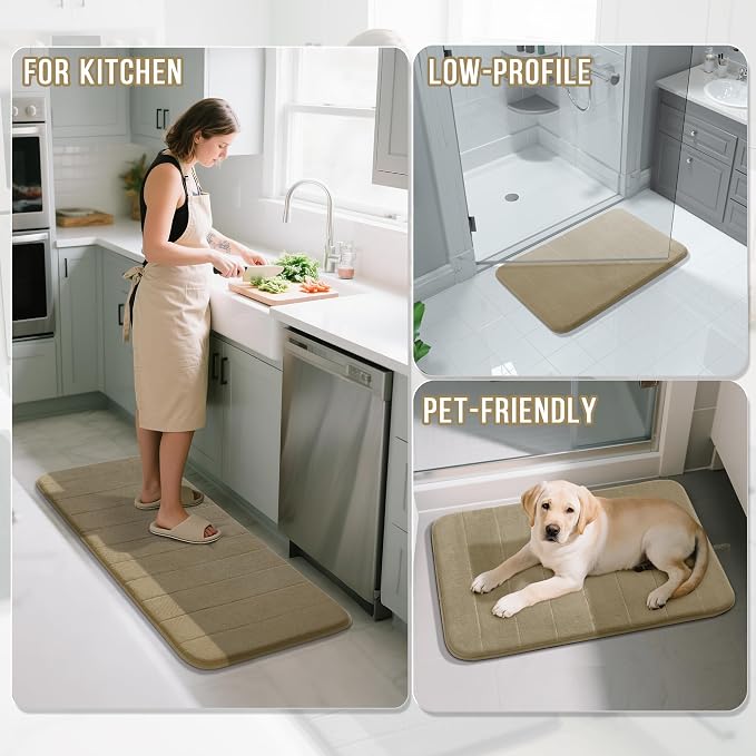Yimobra Memory Foam Bath Mat Set 2 Piece - Image 6