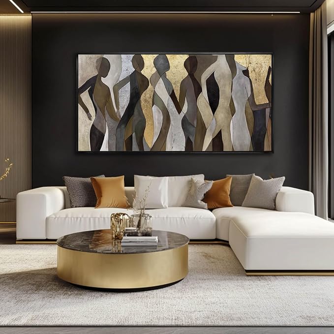 Abstract Canvas Wall Art Textured Print Pictures Contemporary Wall Decor - Image 6