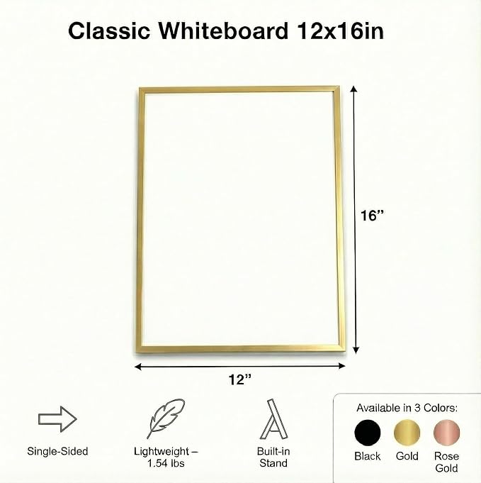 Small Whiteboard 12 x 16 Inch Magnetic Dry Erase Board - Image 5