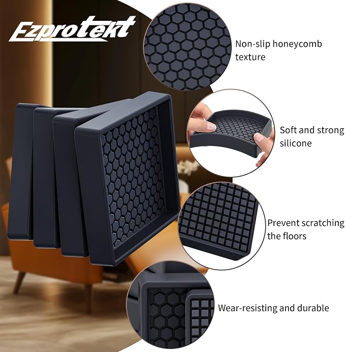 Ezprotekt Non Slip Furniture Pads, Anti-Slip Furniture Coasters - Image 4