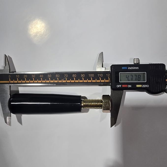Revolving Handle M12 * P 1.75mm, L- 4.72" Knob Grip+ Added Double Nut, Metric - Image 4