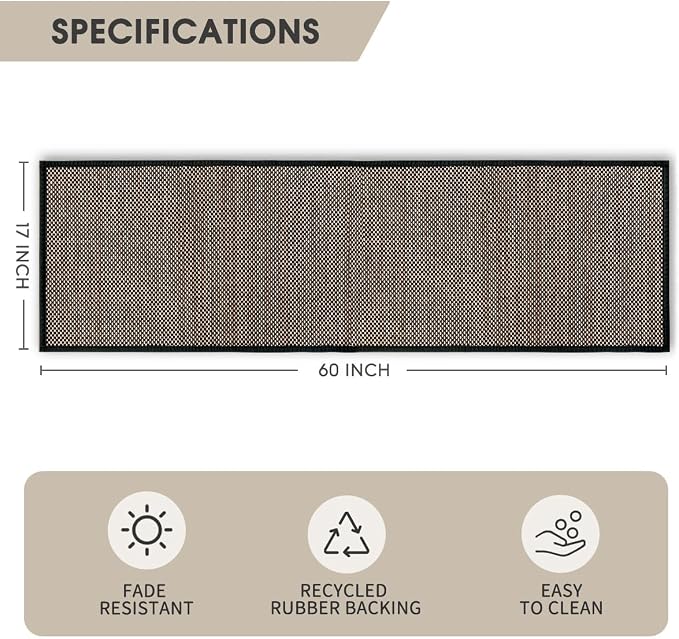 Artoid Mode Washable Non Skid Kitchen Rugs and Mats Doormat, Absorbent Door Mat - Image 6