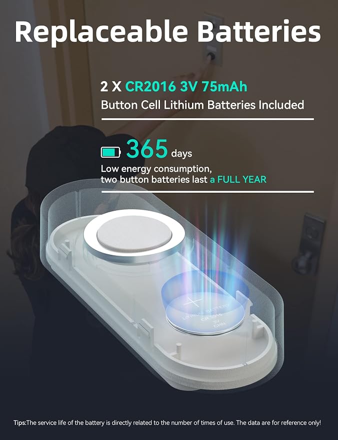 AIDA Lighted Wireless Doorbell for Home, Waterproof Battery Doorbell 1 - Image 4