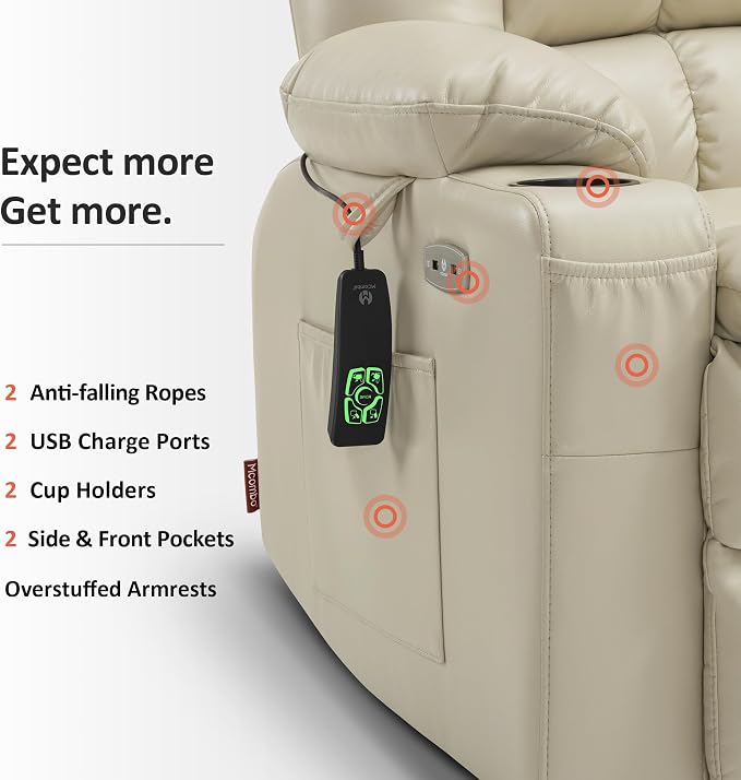 MCombo Dual Motor Power Lift Recliner Chair - Image 8