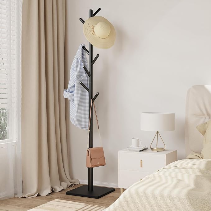 Coat Rack Freestanding with Stable Square Base - Image 4