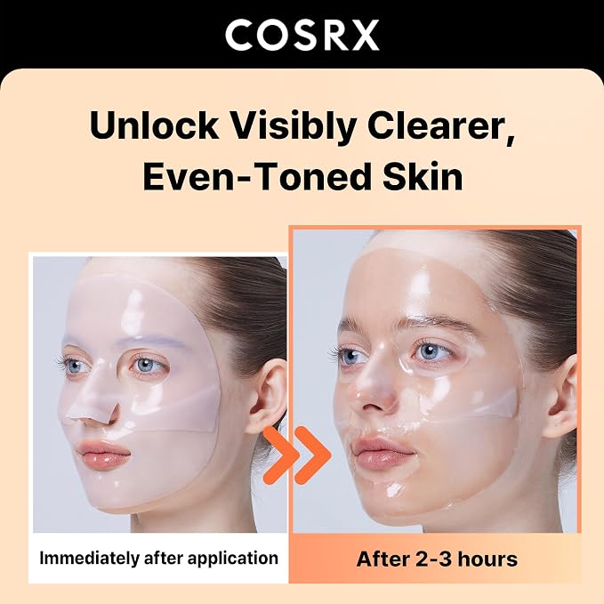 COSRX The Alpha-Arbutin Discoloration Care Hydrogel Face Masks Skincare 3 EA - Image 2