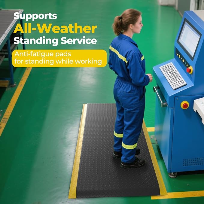 Anti Fatigue Mats Industrial, Anti-Slip Memory Foam Floor Mat, Helps Relieve - Image 6
