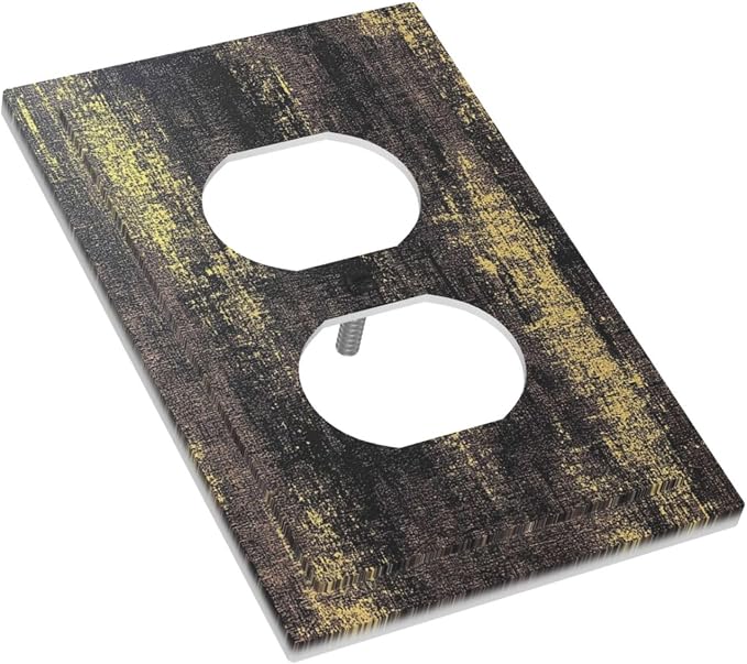 Outlet Covers Vintage Industrial Rusty Metallic 1 Gang Duplex Light Switch - Image 3